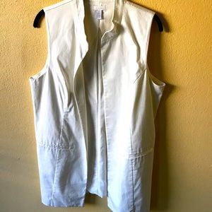 Chico’s Blazer vest white size 2 (2X)